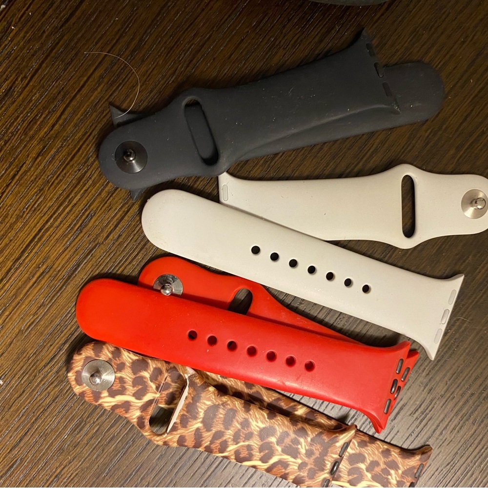 Smart watch bands in various colors and sizes